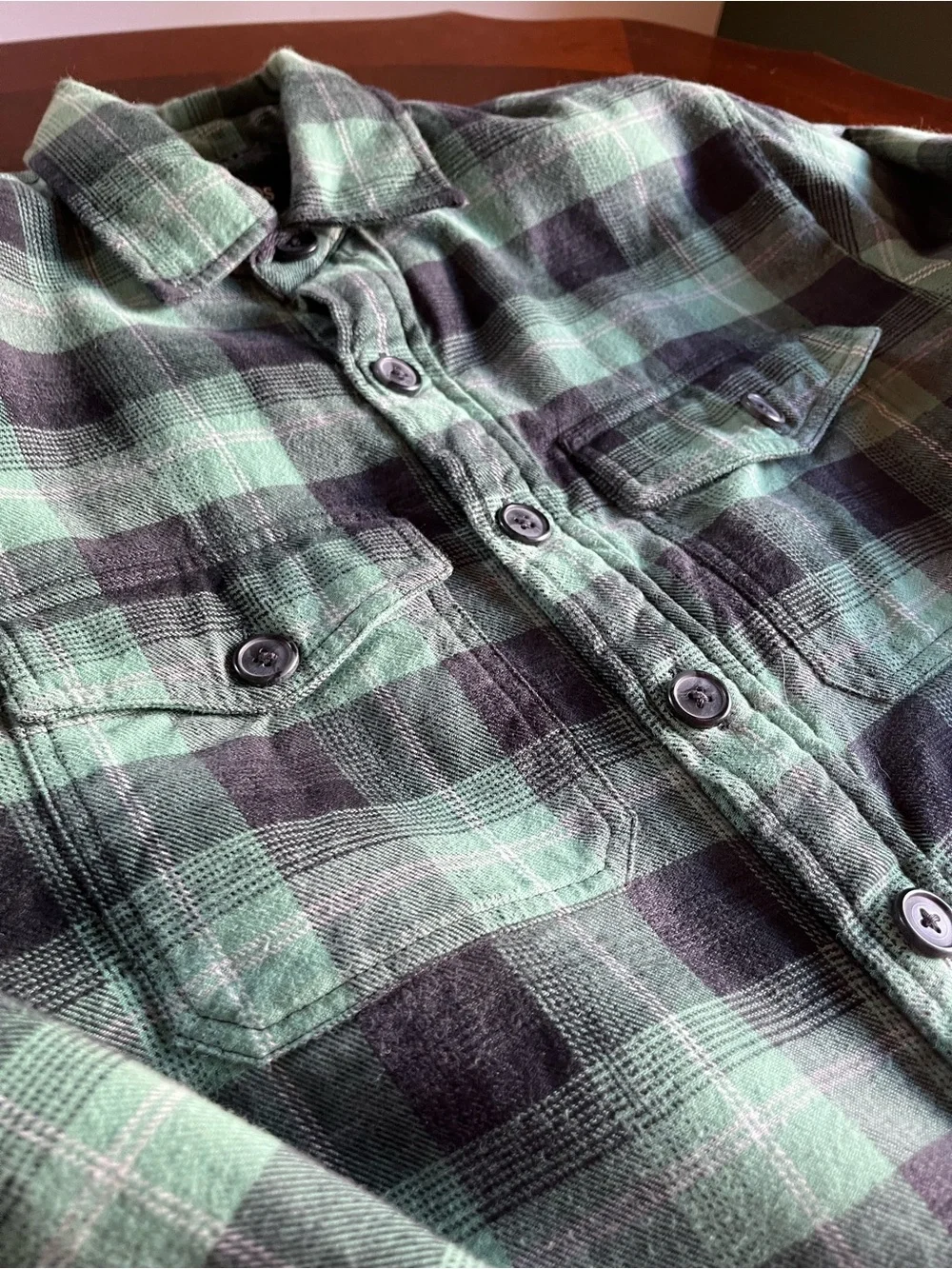 Bonobos Teal & Navy Sherpa Lined Plaid Chore Barn Coat Jacket Size XS Cotton